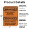 Signmission Private Property No Sitting On The Steps OSHA Warning Sign, Plastic, 7in W x 10in L, 2PK OS-2PACK-WS-P-710-L-12778 - alternate 7
